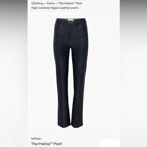 Aritzia Wilfred Leather Pants Size 6. Worn once.